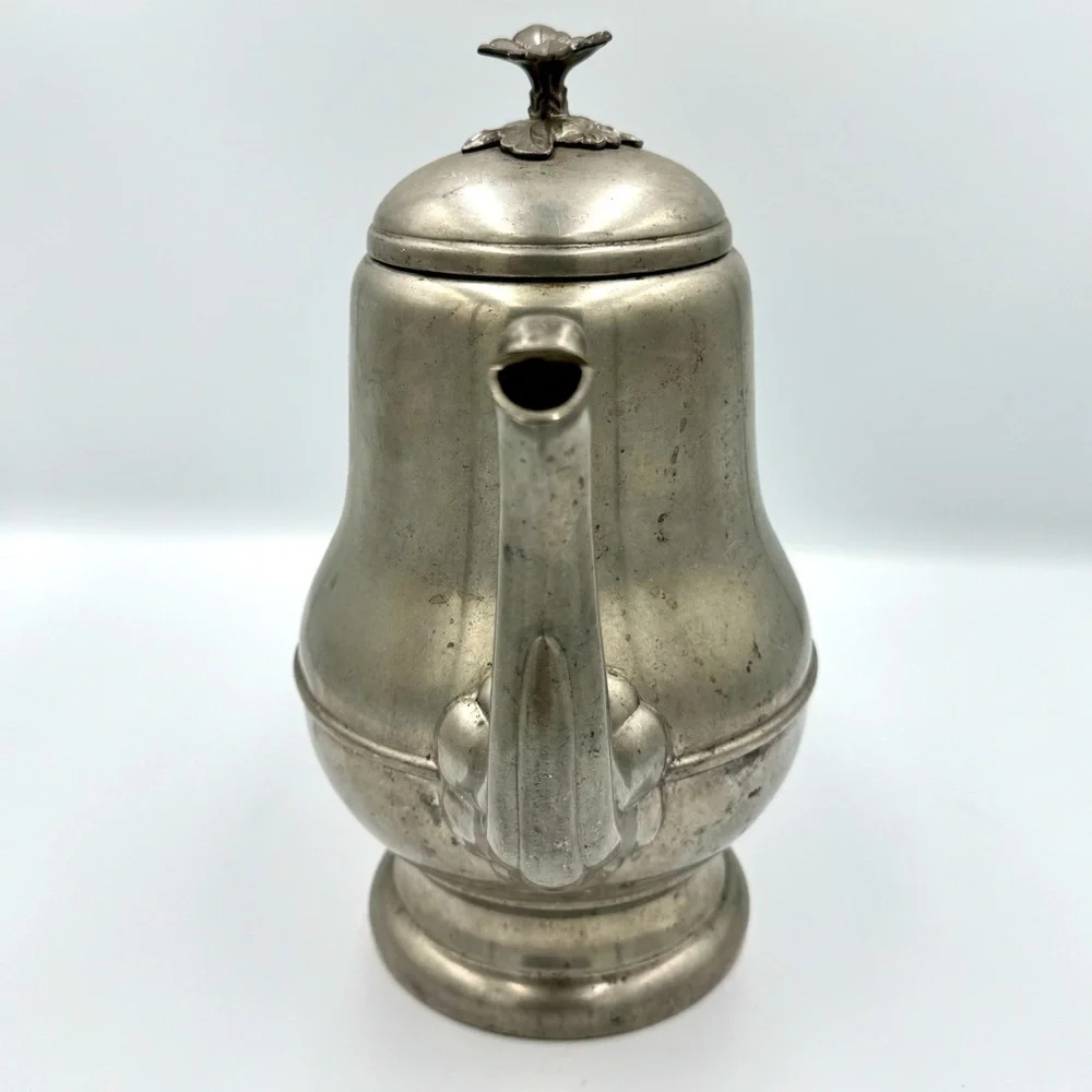 Antique Pewter Coffee Pot Flagg & Homan Cincinnati, Ohio